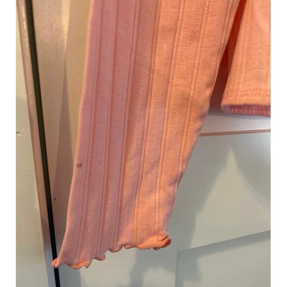 J. Crew Pointelle knit turtleneck pink size large - Picture 3 of 4